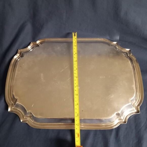 Vintage Sterling Silver Tray Poole Award Carl W. Moyer 1960 Engraved Signatures - Picture 6 of 11